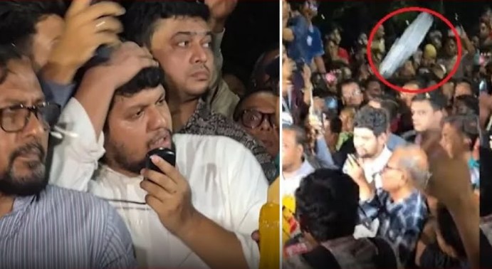 আন্দোলনে ‘বোতল কাণ্ড’, ছাত্র ডিবি হেফাজতে