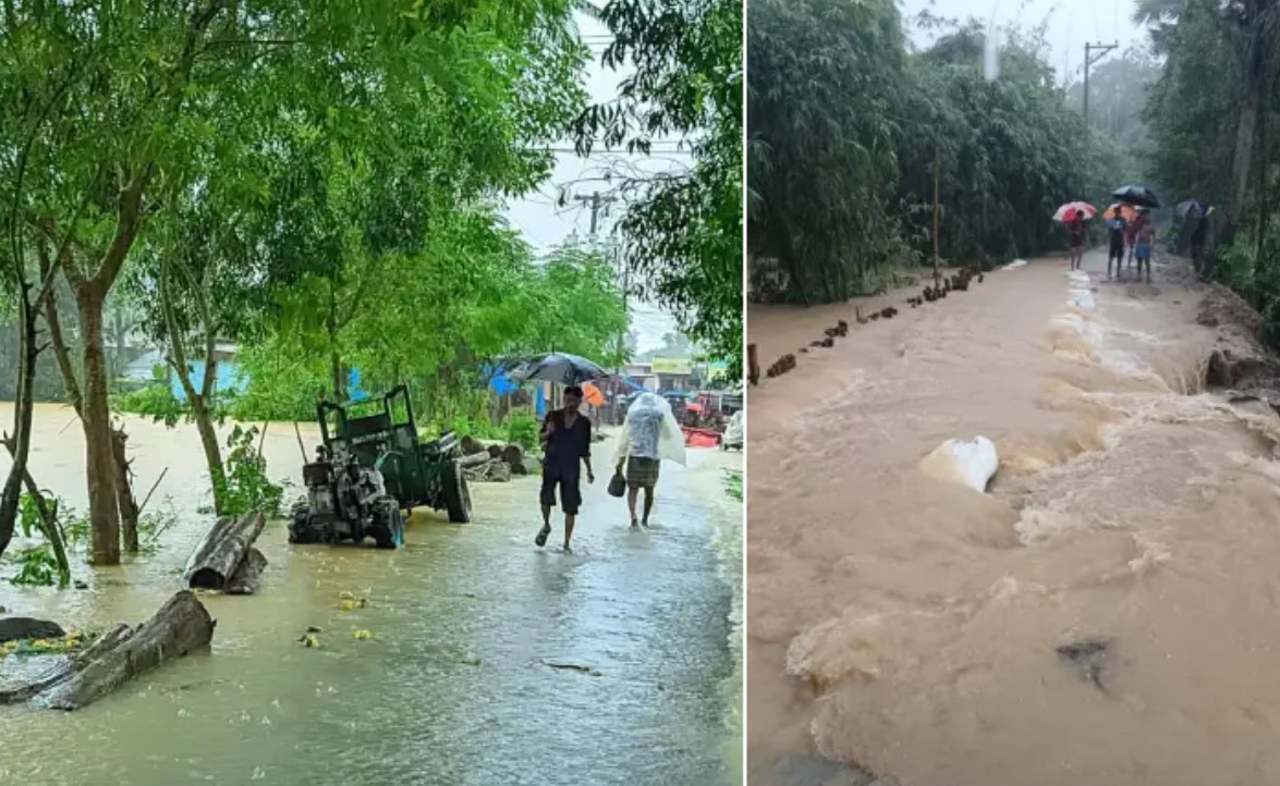 ফেনীতে ৩ নদীর পানি বাড়ায় ভেঙেছে ২০ বাঁধ, প্লাবিত ৬০ গ্রাম