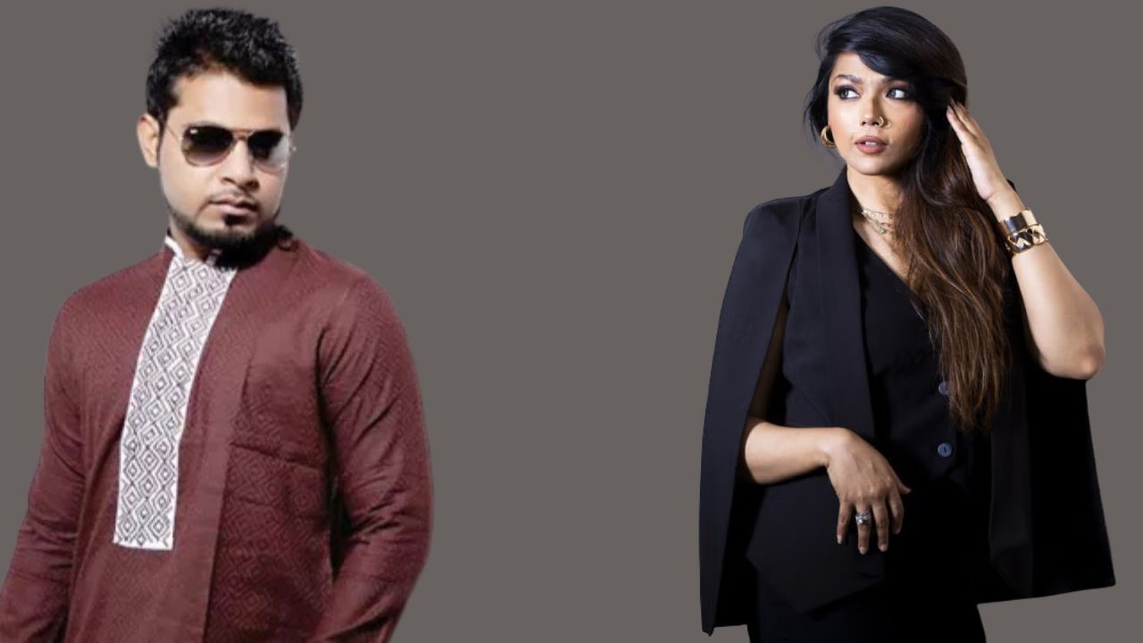চাঁদ মামা খ্যাত দোলার সঙ্গে দ্বৈত কণ্ঠে ‘আঘাত’ গাইলেন রুমি