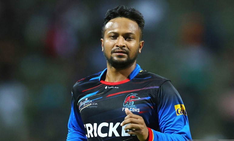 ব্যাট হাতে ব্যর্থ হলেও বল হাতে সাকিবের চমক: জয় পেল অ্যান্টিগা ফ্যালকনস