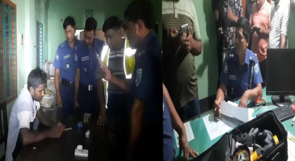 বিকেলে ব্যাংকে ঢুকে লুকিয়ে ছিল যুবক, রাতে ডাকাতির চেষ্টার সময় আটক