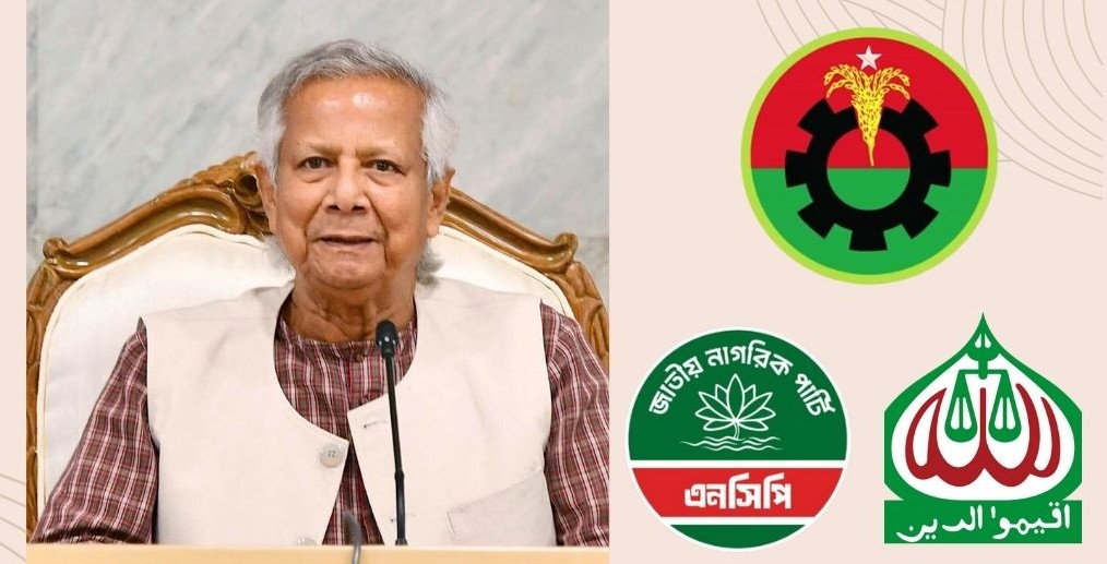 জাতীয় নির্বাচন নিয়ে শঙ্কা, দাবি ও প্রত্যাশা: জামায়াত, এনসিপি ও বিএনপির সঙ্গে প্রধান উপদেষ্টার বৈঠক