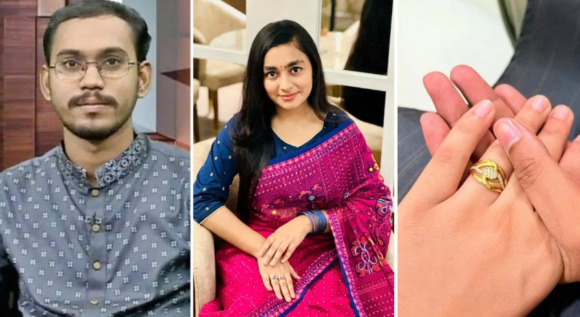 এটি দ্বিতীয় বিয়ে, আবদুল হান্নান মাসউদের আংটি বদল নিয়ে বিতর্ক