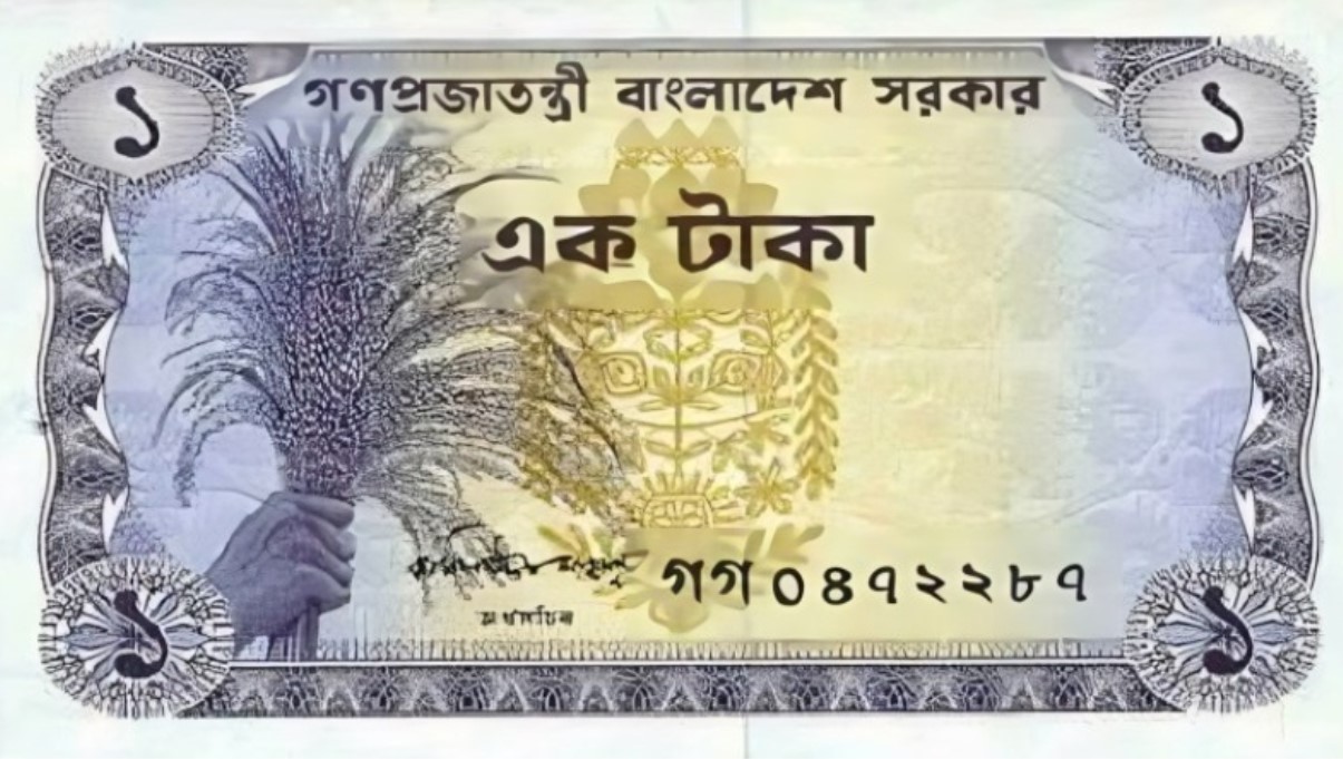 ১৯৭৪ সালের ১ টাকা এখনকার কত টাকার সমান?