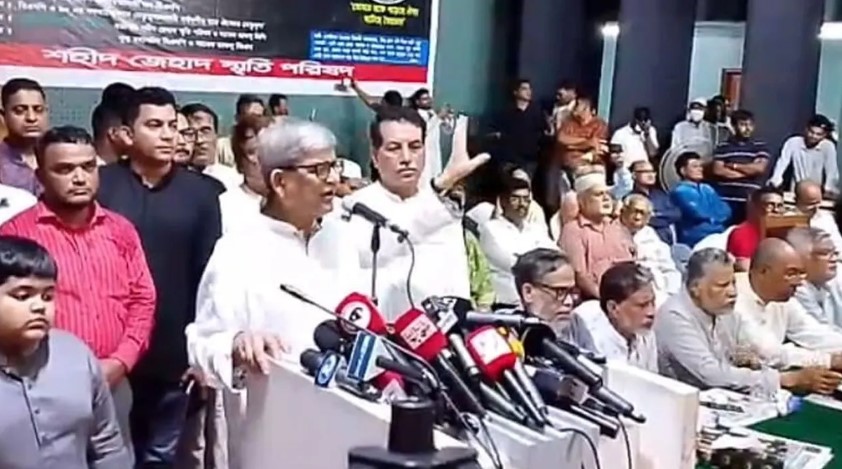 গণতন্ত্রের জন্য নির্বাচন ছাড়া অন্য কোনো পথ নেই: মির্জা ফখরুল