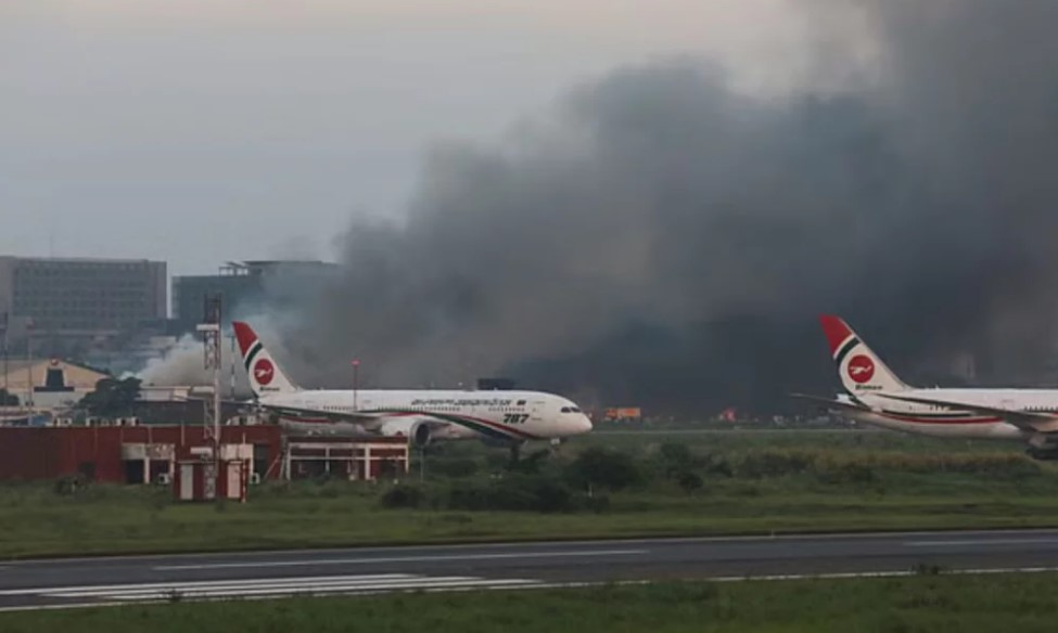 শাহজালাল বিমানবন্দরের আগুনে ক্ষতির পরিমাণ ১২ হাজার কোটি টাকা