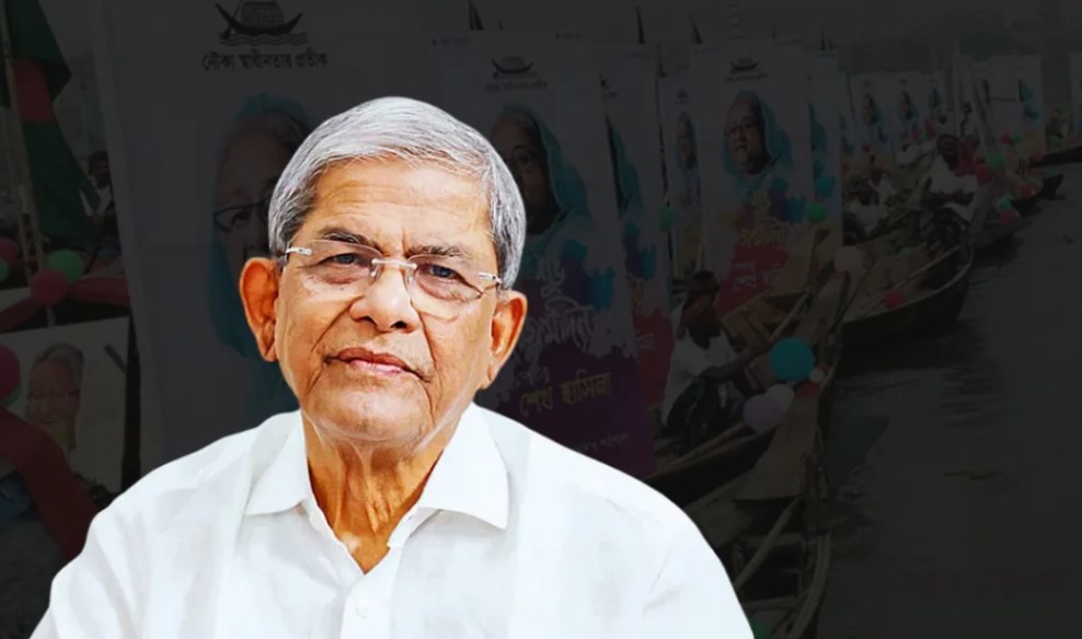 নৌকার সমর্থকরা হতাশ হবেন না,ধানের শীষ আপনাদের পাশে আছে: মির্জা ফখরুল