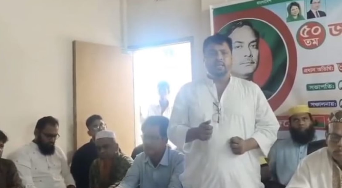 জিয়াউর রহমানের অর্ধাঙ্গিনী জননেত্রী শেখ হাসিনা: ভুল মন্তব্যে বিতর্কে কুমিল্লার বিএনপি নেতা