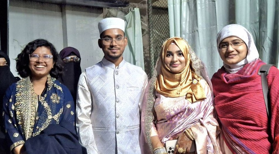 বাগদানের তিন মাস পর ঘরোয়া আয়োজনে সম্পন্ন হলো হান্নান ও জেদনীর বিয়ে