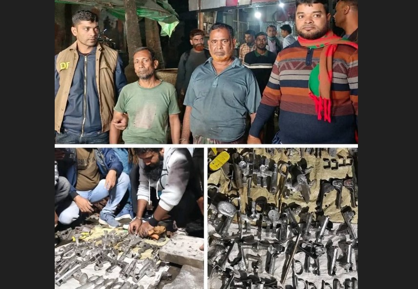 খুলনায় জোড়াগেটে অস্ত্রের কারখানার সন্ধান