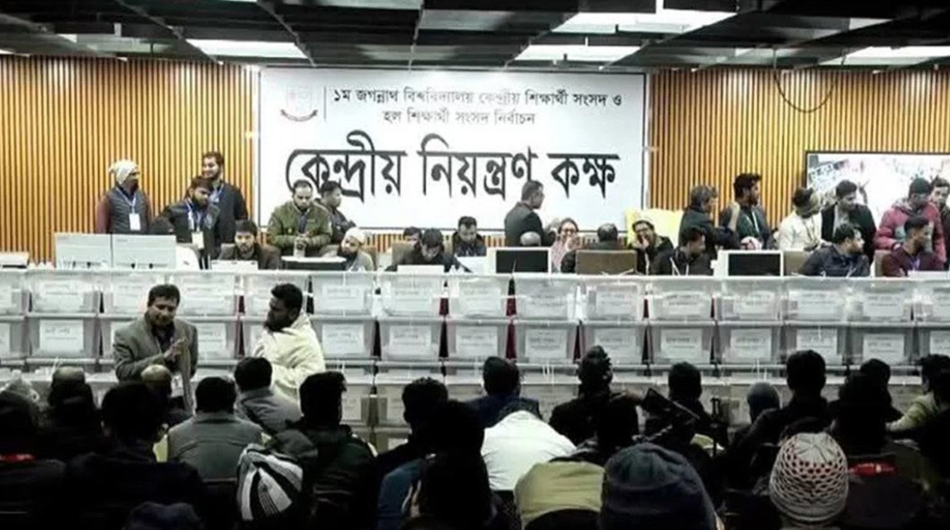 ভিপি পদে রিয়াজুল বনাম রাকিব: জকসু নির্বাচনের ২০ কেন্দ্রের ফল এক নজরে