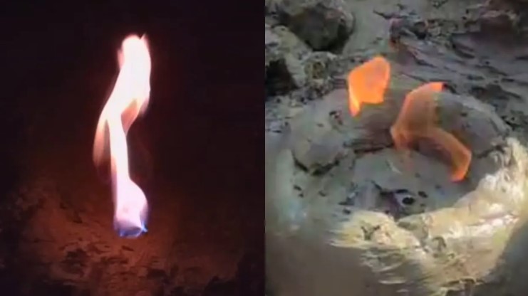 হাতিয়ায় মাটির নিচ থেকে বের হচ্ছে আগুন! গ্যাস রহস্যে তোলপাড় এলাকা