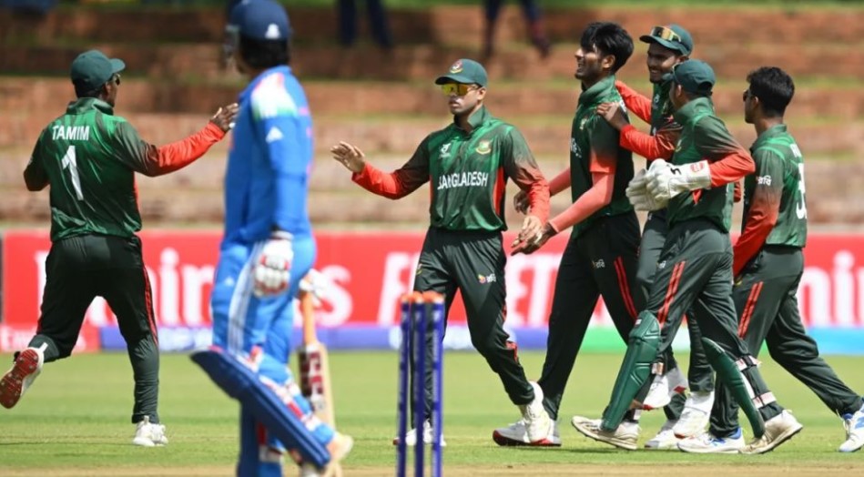 ফাহাদের বোলিং তাণ্ডবে বিধ্বস্ত ভারত; যুব বিশ্বকাপে বাংলাদেশের শুভ সূচনা