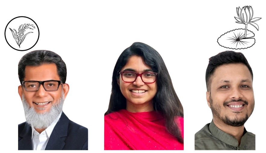 ঢাকা-৯ এ ত্রিমুখী রোমাঞ্চ: ক্লিন ইমেজের তাসনিম জারা না কি অভিজ্ঞ হাবিবুর রশীদ?