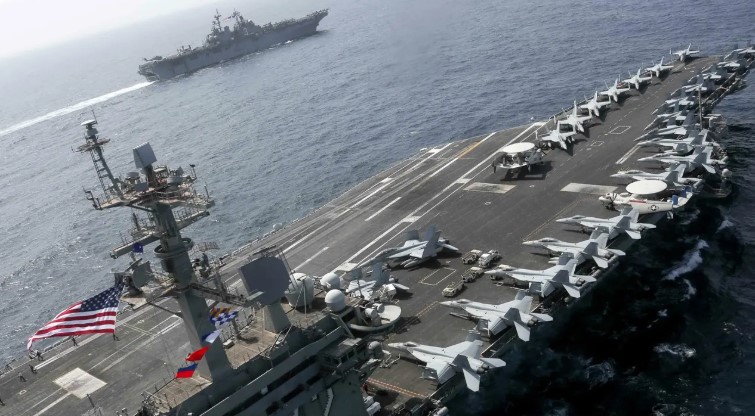 ইরানের দিকে ভেসে যাচ্ছে যুক্তরাষ্ট্রের আরও এক নৌবহর