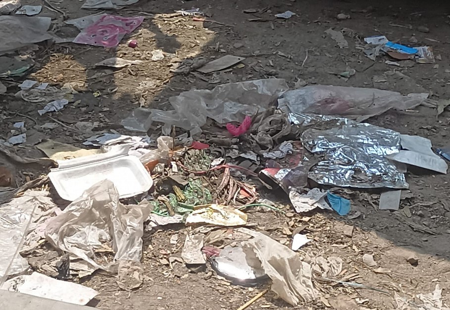 যেখানে-সেখানে ফেলা হচ্ছে ময়লা: চরভদ্রাসন উপজেলা সদরের বাজারে দুর্ভোগ চরমে