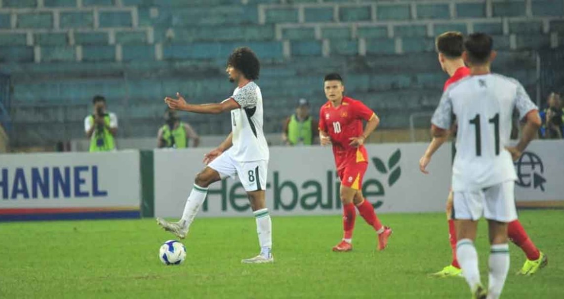 হামজা-শমিতদের নিয়ে গড়া একাদশও ব্যর্থ: র্যাংকিংয়ের ব্যবধান ফুটে উঠল মাঠে