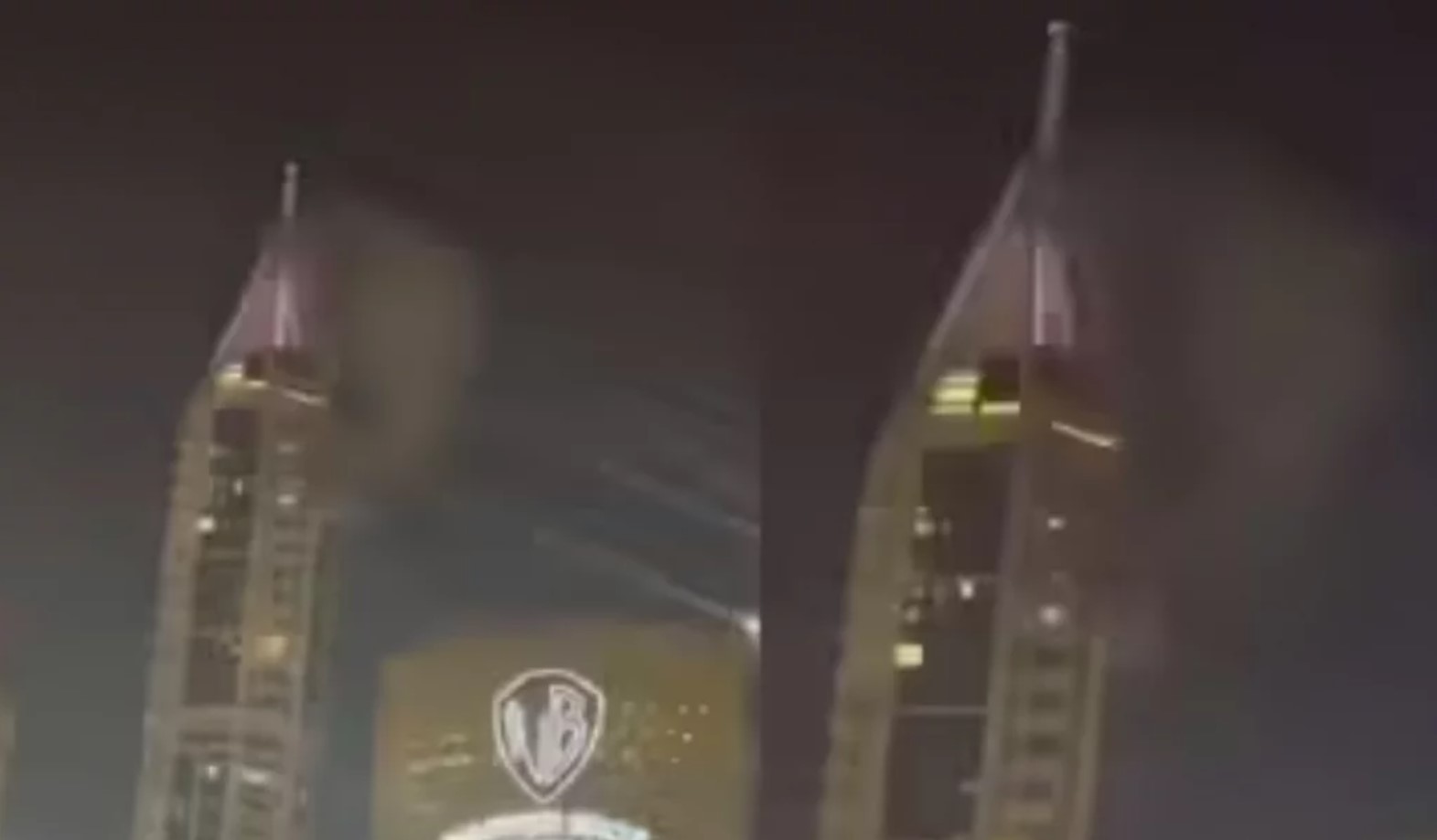 দুবাই মেরিনায় ইরানের মিসাইল হামলা!