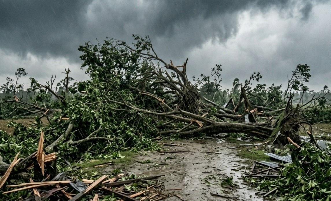 কালবৈশাখী ঝড়ে লণ্ডভণ্ড চরভদ্রাসন, ব্যাপক ক্ষয়ক্ষতি