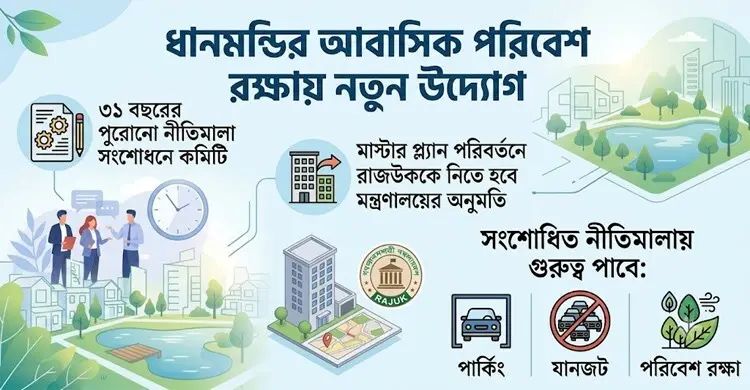 আভিজাত্যের তকমা হারাচ্ছে ধানমন্ডি: ৩১ বছর পর কোন বড় অ্যাকশনে সরকার?