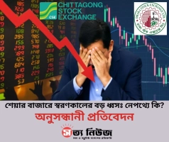 শেয়ার বাজারে স্বরণকালের বড় ধ্বসঃ নেপথ্যে কি?