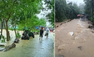 ফেনীতে ৩ নদীর পানি বাড়ায় ভেঙেছে ২০ বাঁধ, প্লাবিত ৬০ গ্রাম