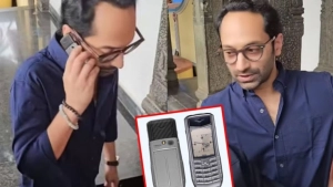 ১০ লাখ টাকার পুরনো বাটন ফোন নিয়ে আলোচনায় ফাহাদ ফাসিল