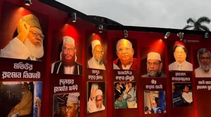 শিবিরের জুলাই প্রদর্শনীতে নিজামী-কাদের মোল্লার ছবি, সমালোচনার মুখে সরাতে বাধ্য হল প্রশাসন 
